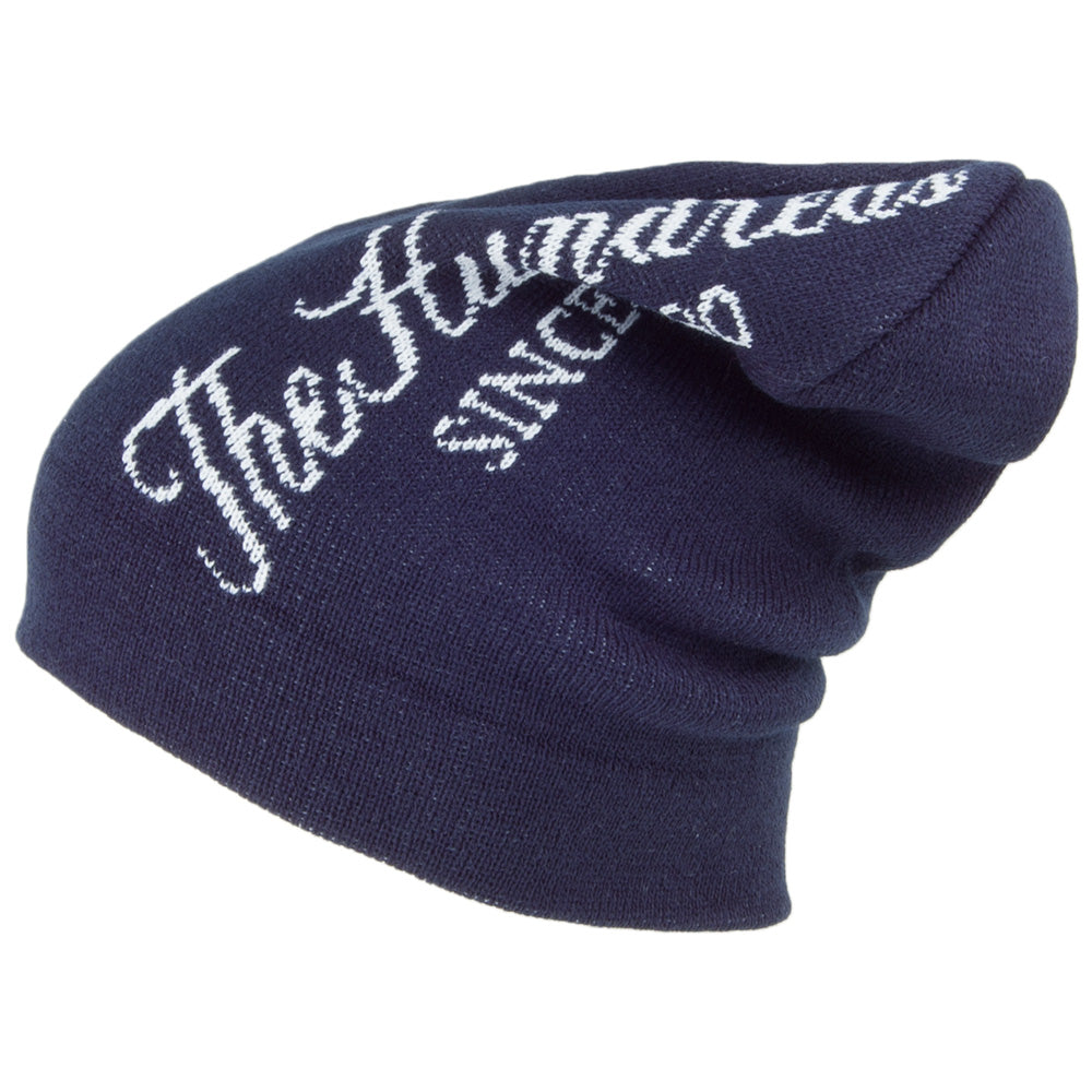 The Hundreds Roll Up Beanie - Navy