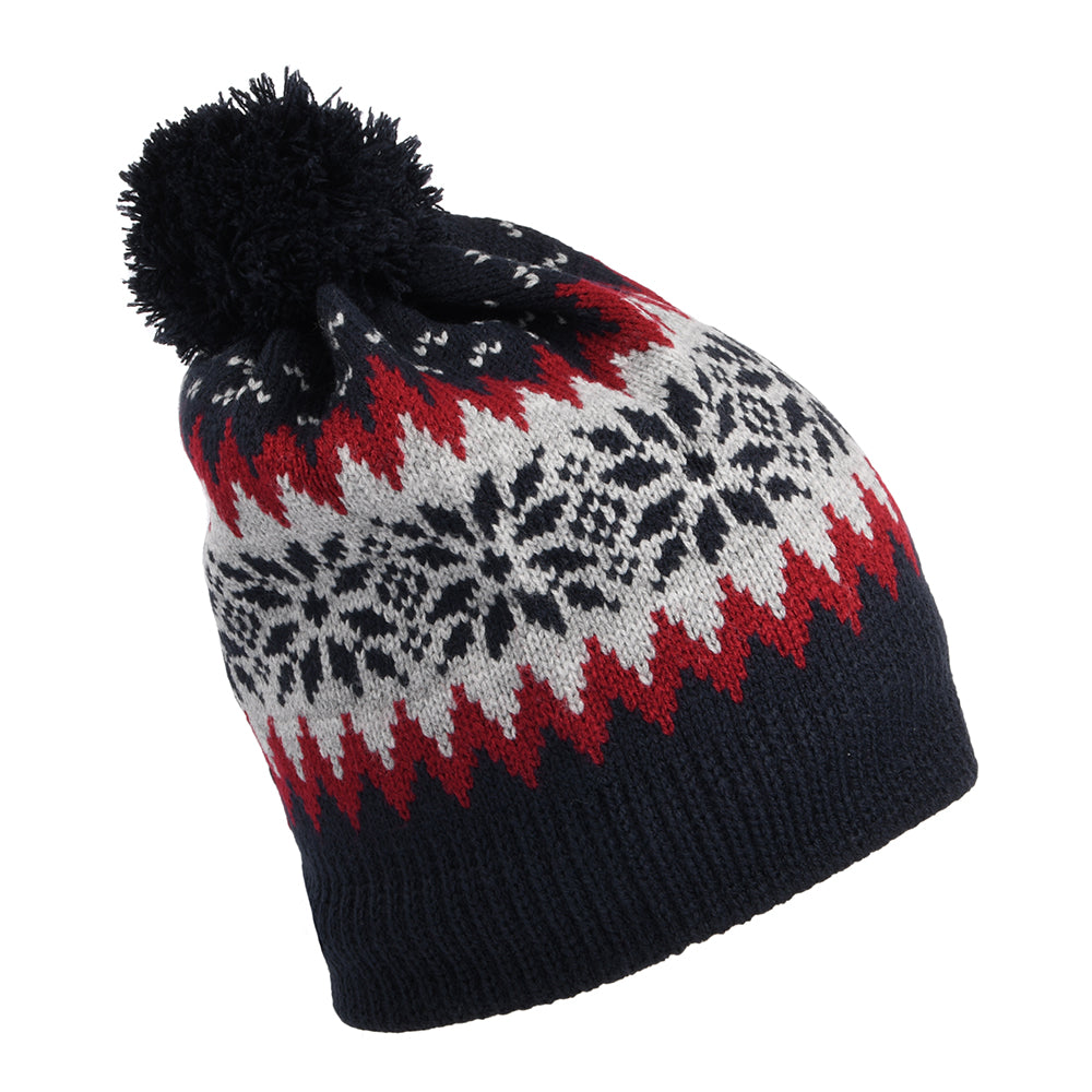 Jaxon & James Aspen Bobble Beanie Hat - Navy Blue