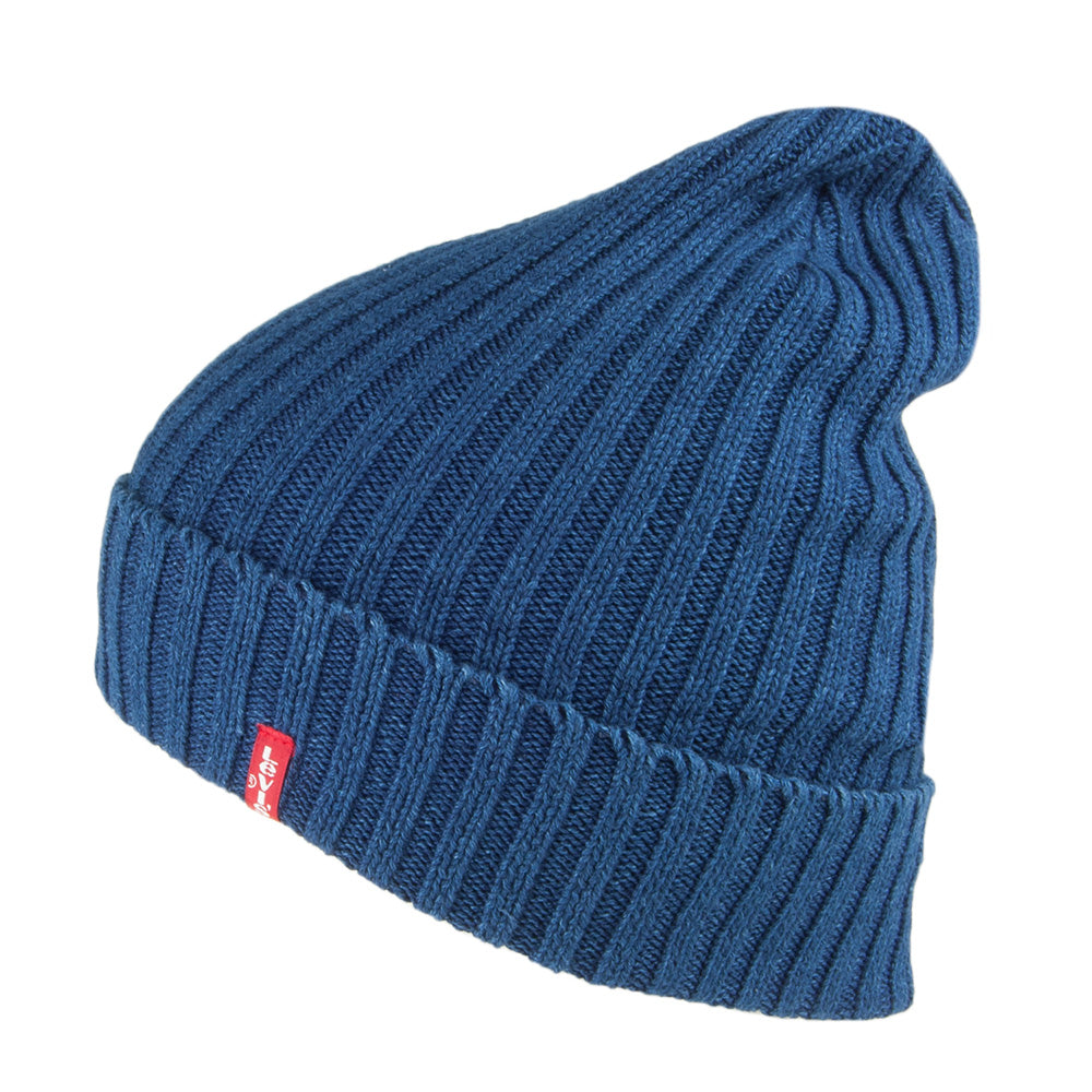 Levi's Hats Indigo Ribbed Beanie - Dark Blue