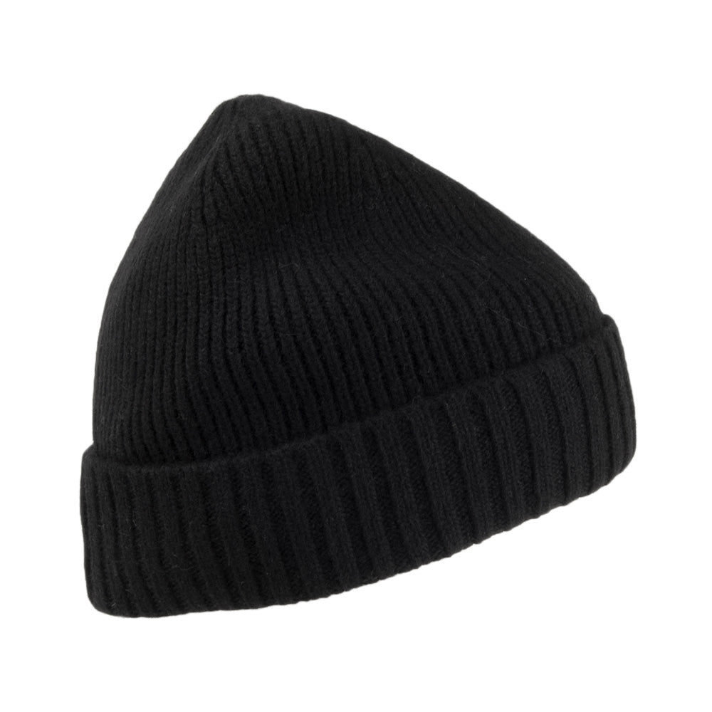 Barbour Hats Carlton Wool Blend Beanie Hat - Black