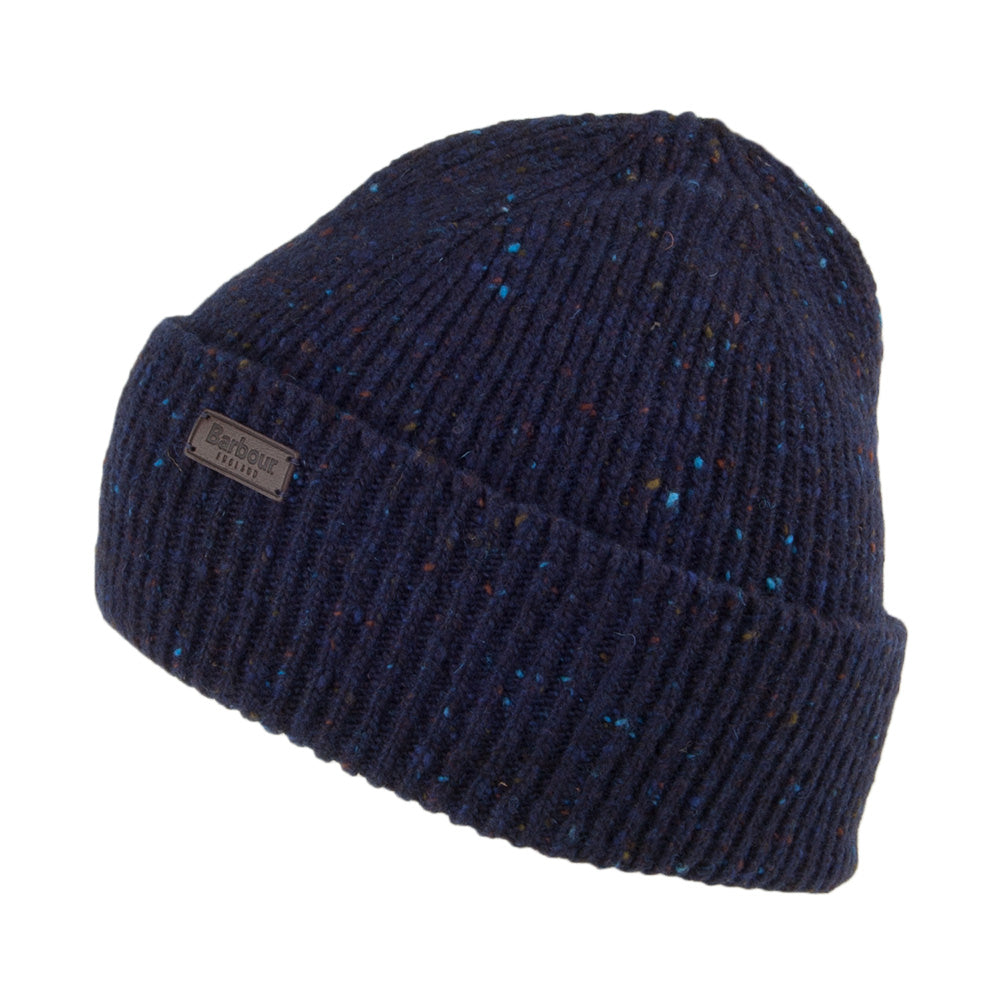 Barbour Hats Lowerfell Donegal Beanie Hat - Navy Blue