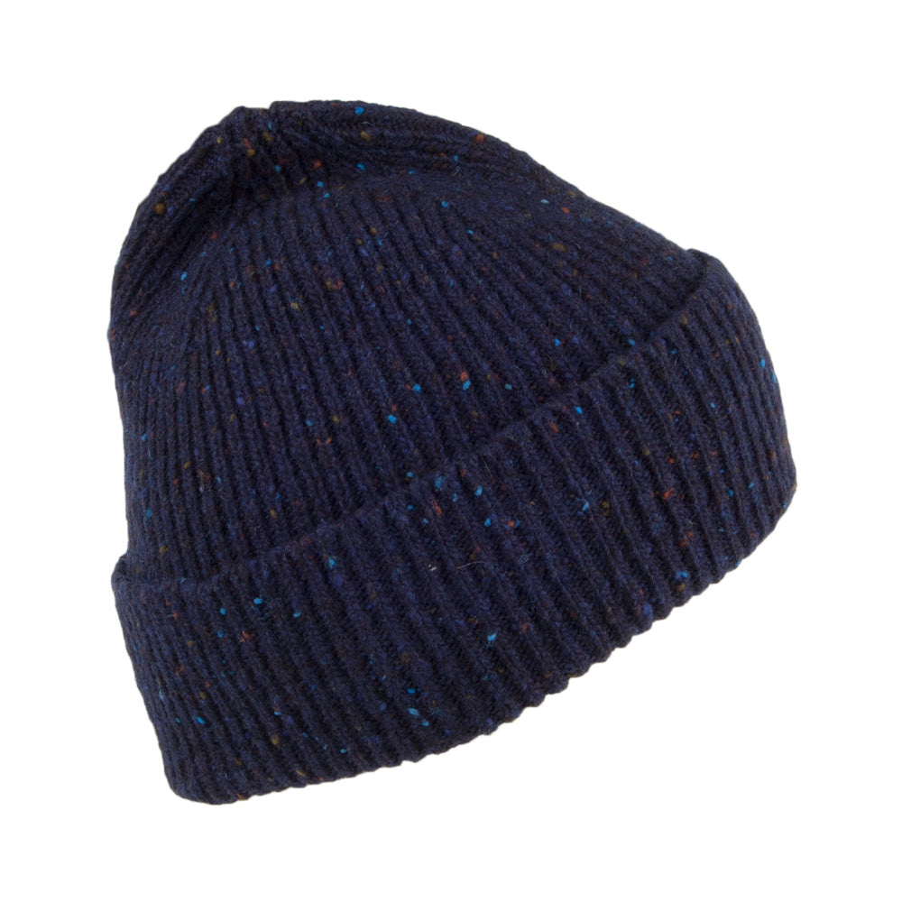 Barbour Hats Lowerfell Donegal Beanie Hat - Navy Blue