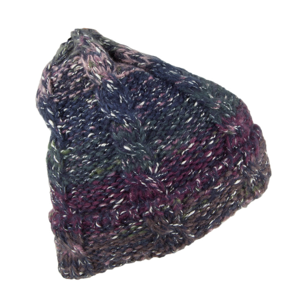 Barts Hats Rania Chunky Knit Beanie Hat - Navy-Mix