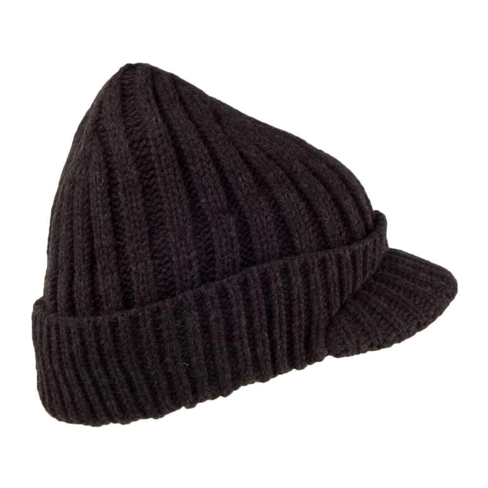 Barts Hats Silo Acrylic Peaked Beanie - Dark Grey