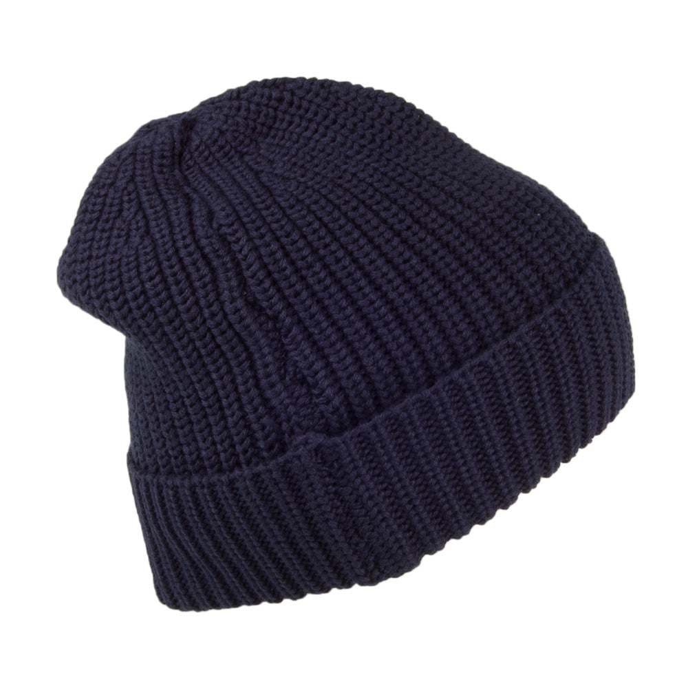 Tommy Hilfiger Hats TJM Flag Ribbed Beanie Hat - Navy Blue