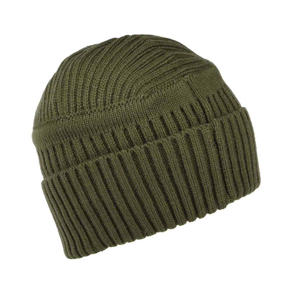 Timberland Hats Gulf Beach Ribbed Beanie Hat - Olive