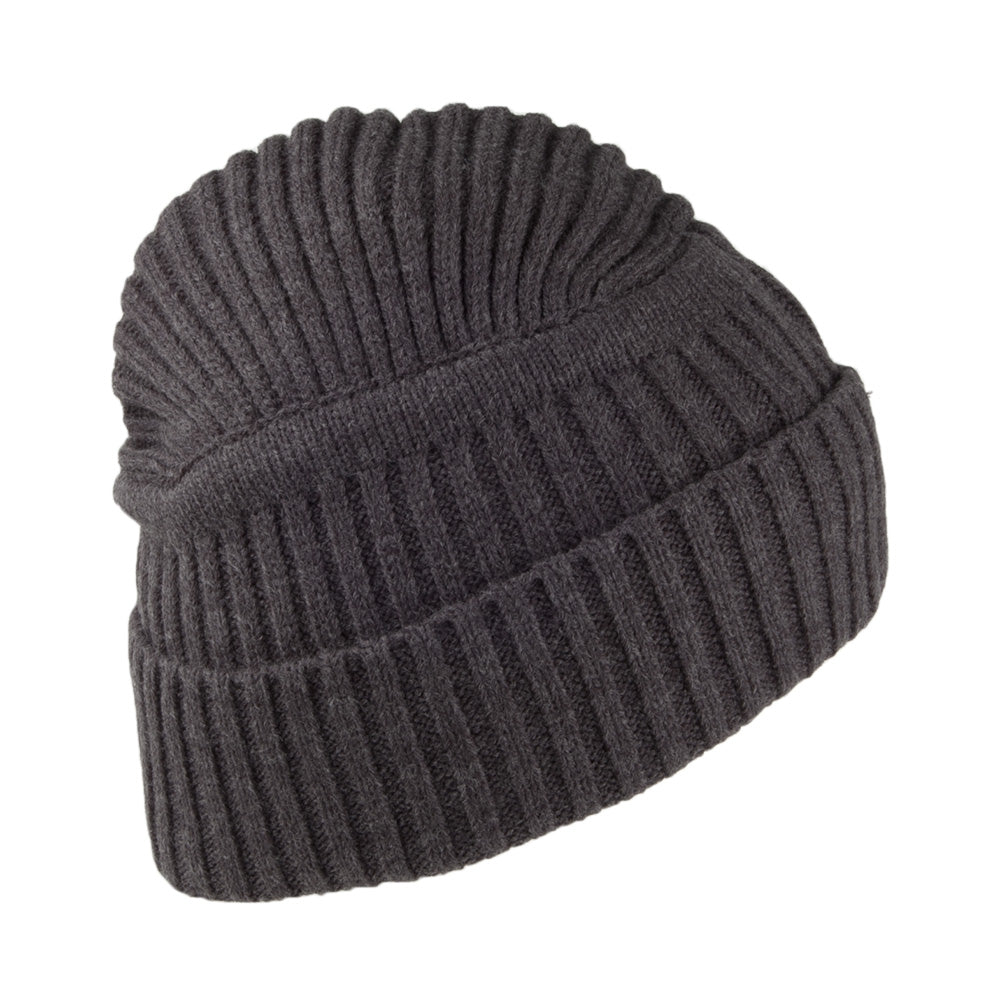 Timberland Hats Gulf Beach Ribbed Beanie Hat - Charcoal