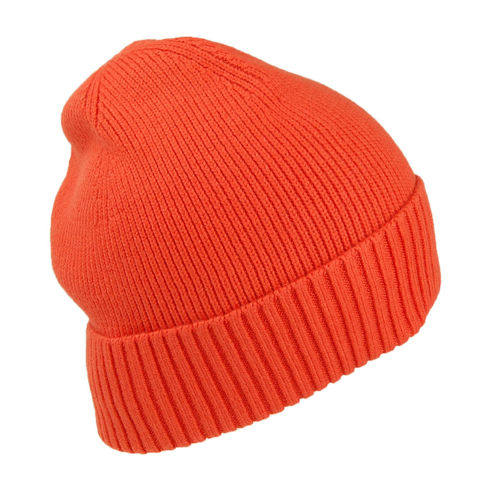 Tommy Hilfiger Hats Pima Essential Flag Cotton Cashmere Beanie Hat - Red Clay