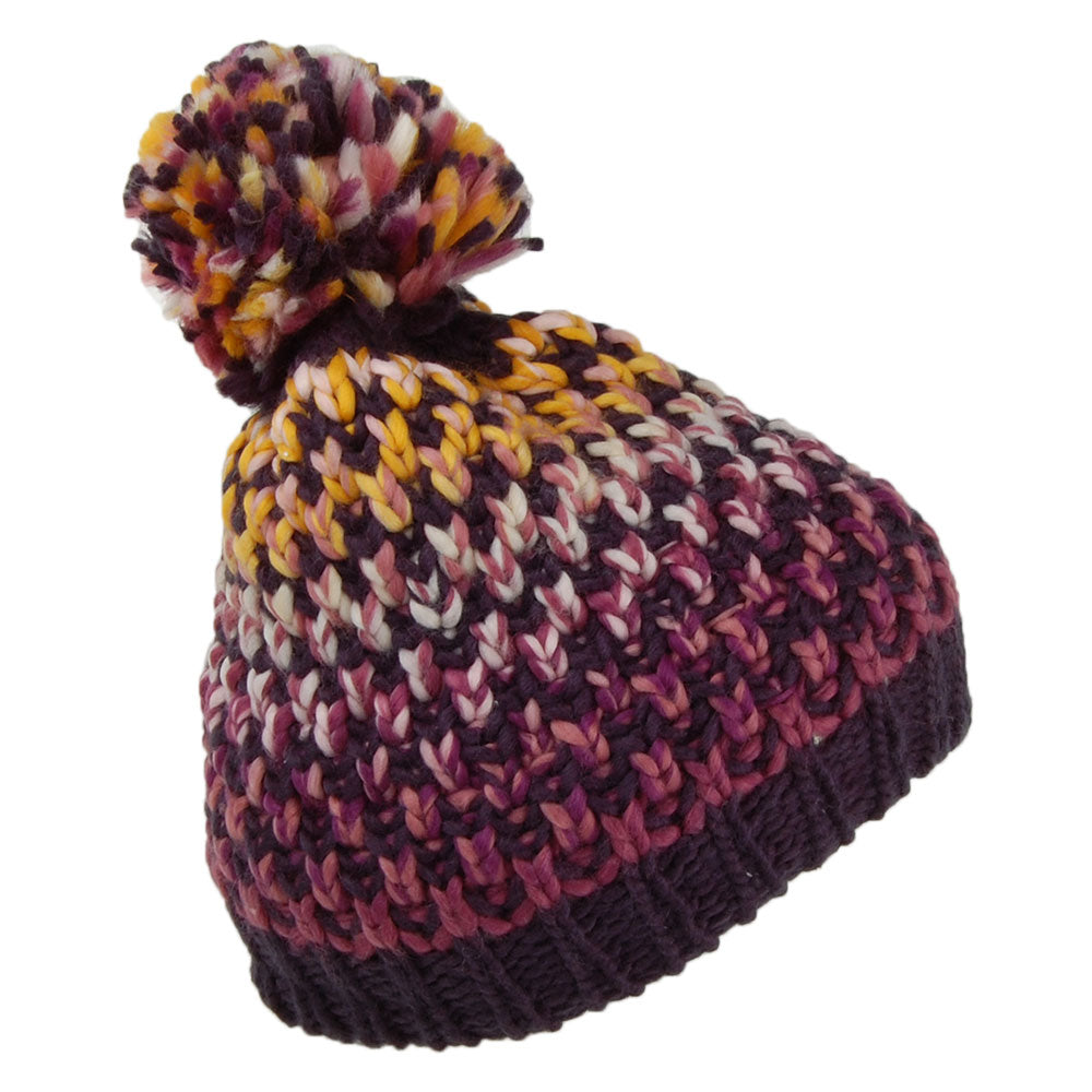 Barts Hats Nicole Space-Dyed Bobble Hat - Navy-Yellow