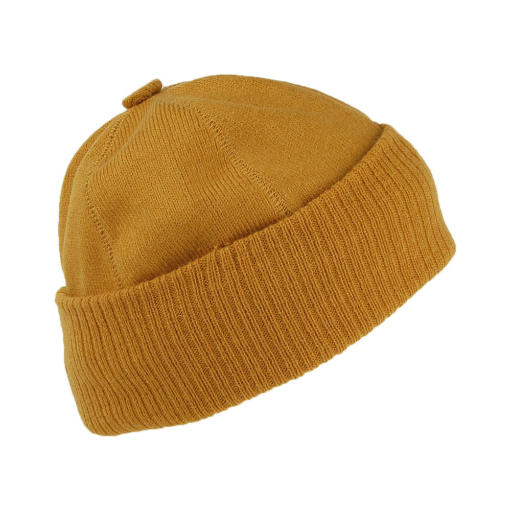 Barts Hats Lyon Button Cuffed Beanie Hat - Mustard