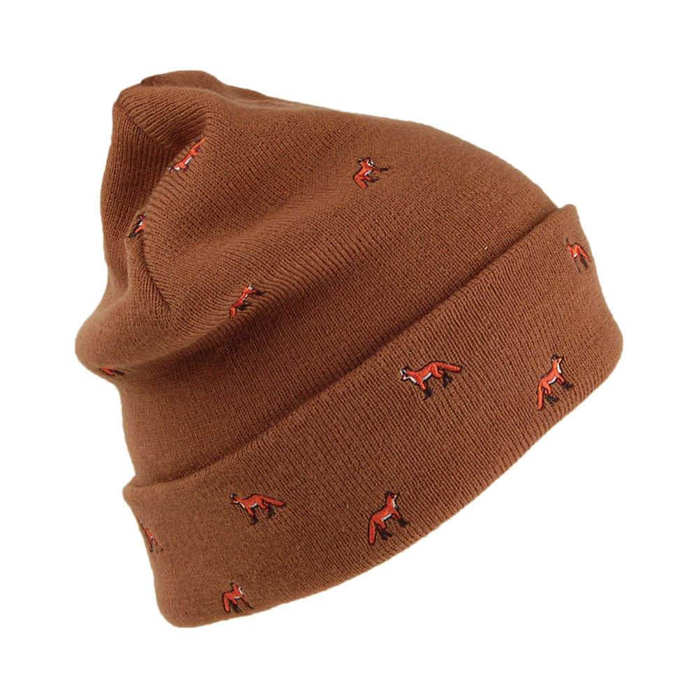 Barts Hats Vinson Fox Cuffed Beanie Hat - Toffee