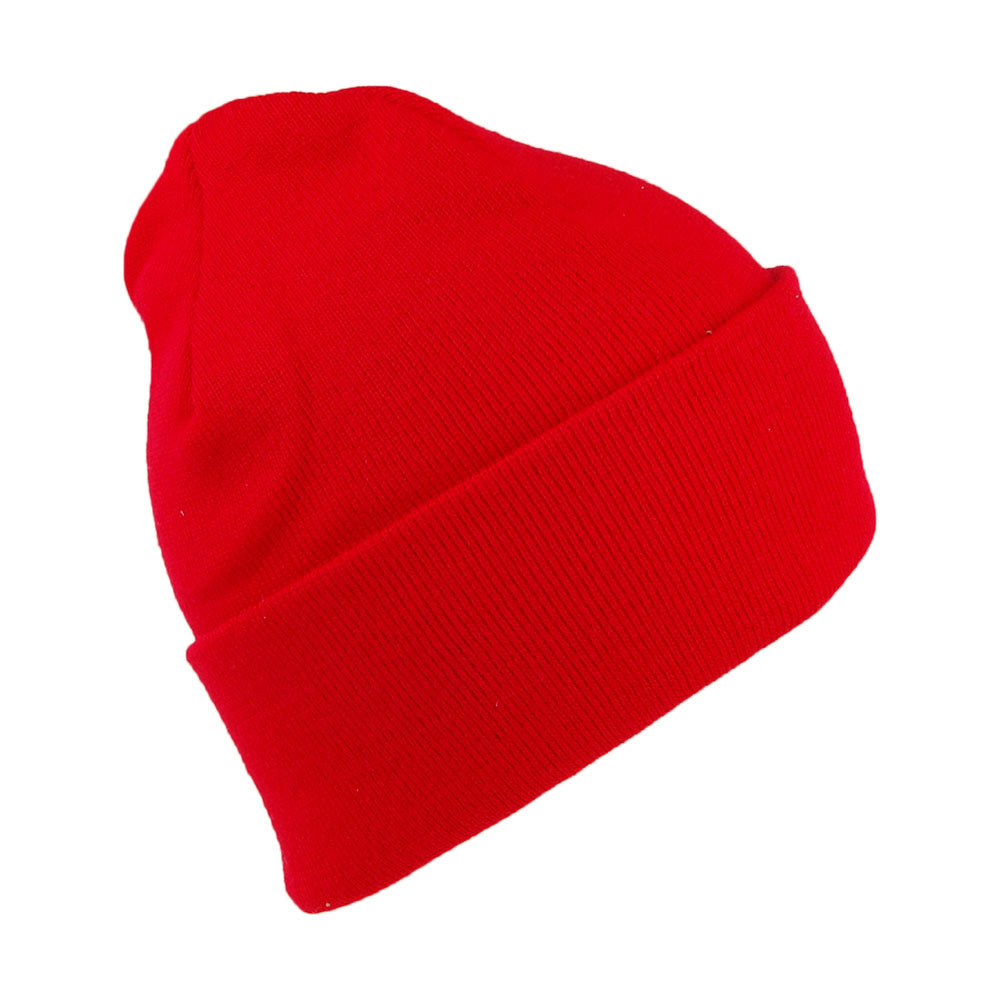 Levi's Hats Red Batwing Embroidery Slouchy Beanie Hat - Red