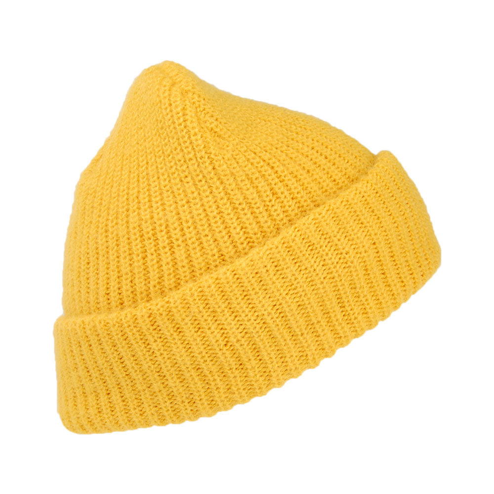 Brixton Hats Malt Heavy Knit Beanie Hat - Yellow