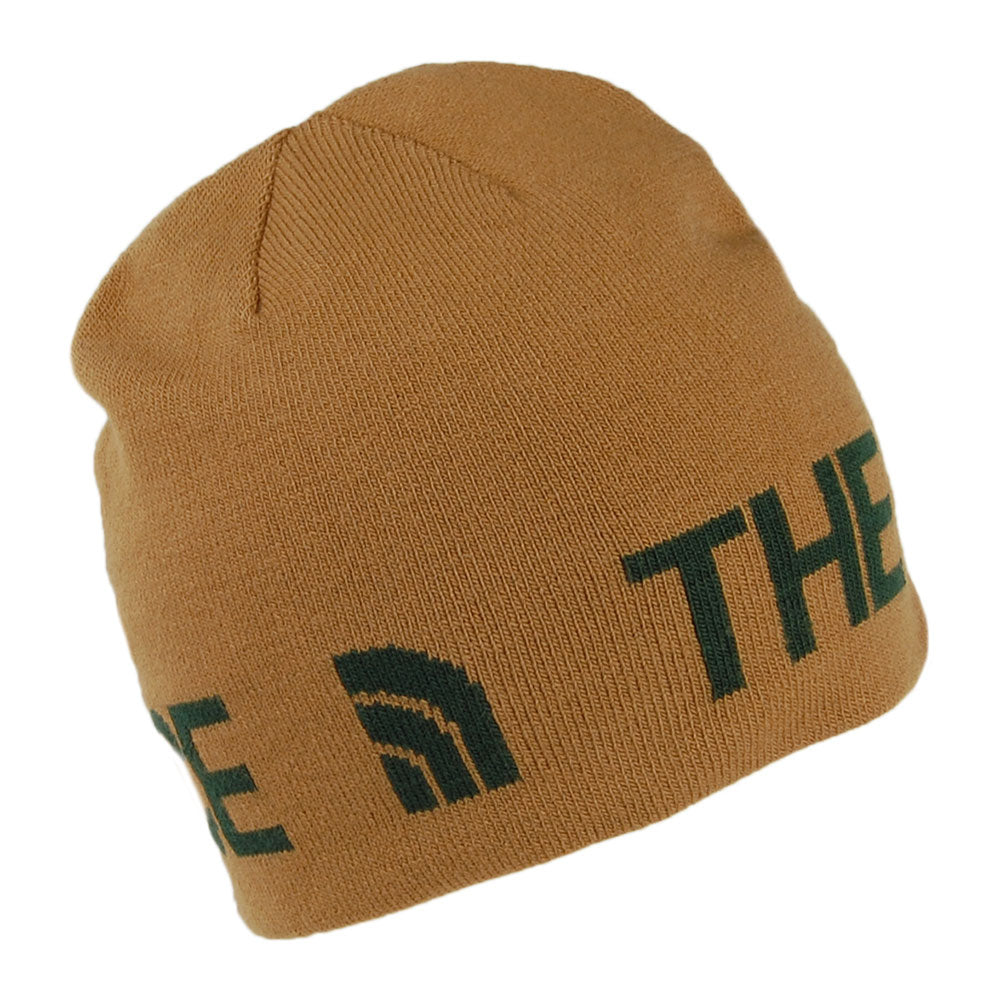 The North Face Hats Reversible TNF Banner Beanie Hat - Green-Khaki