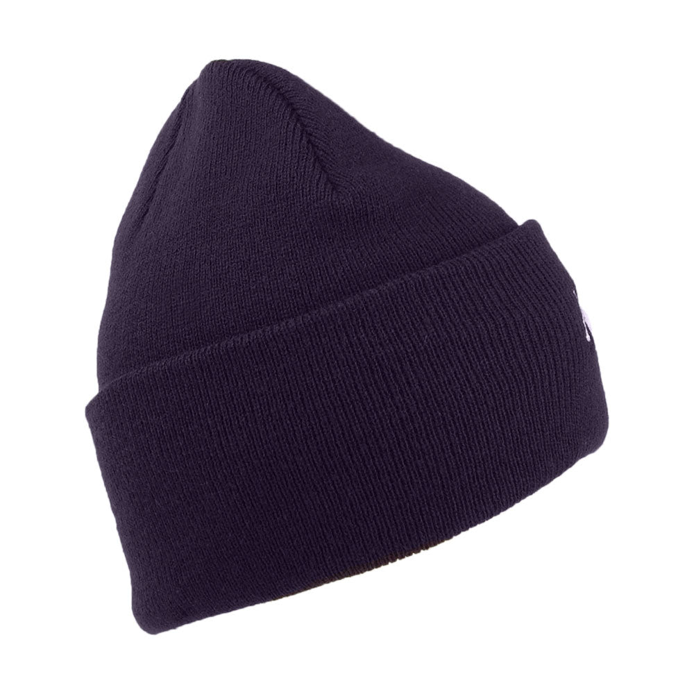 Mitchell & Ness Pinscript Knit Cuffed Beanie Hat - Navy Blue