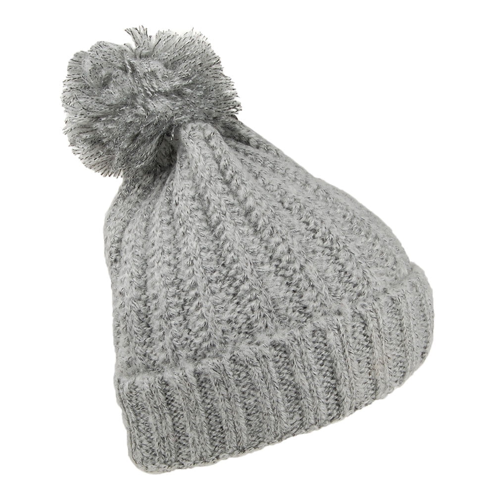 O'Neill Hats Chunky Knit Bobble Hat - Grey