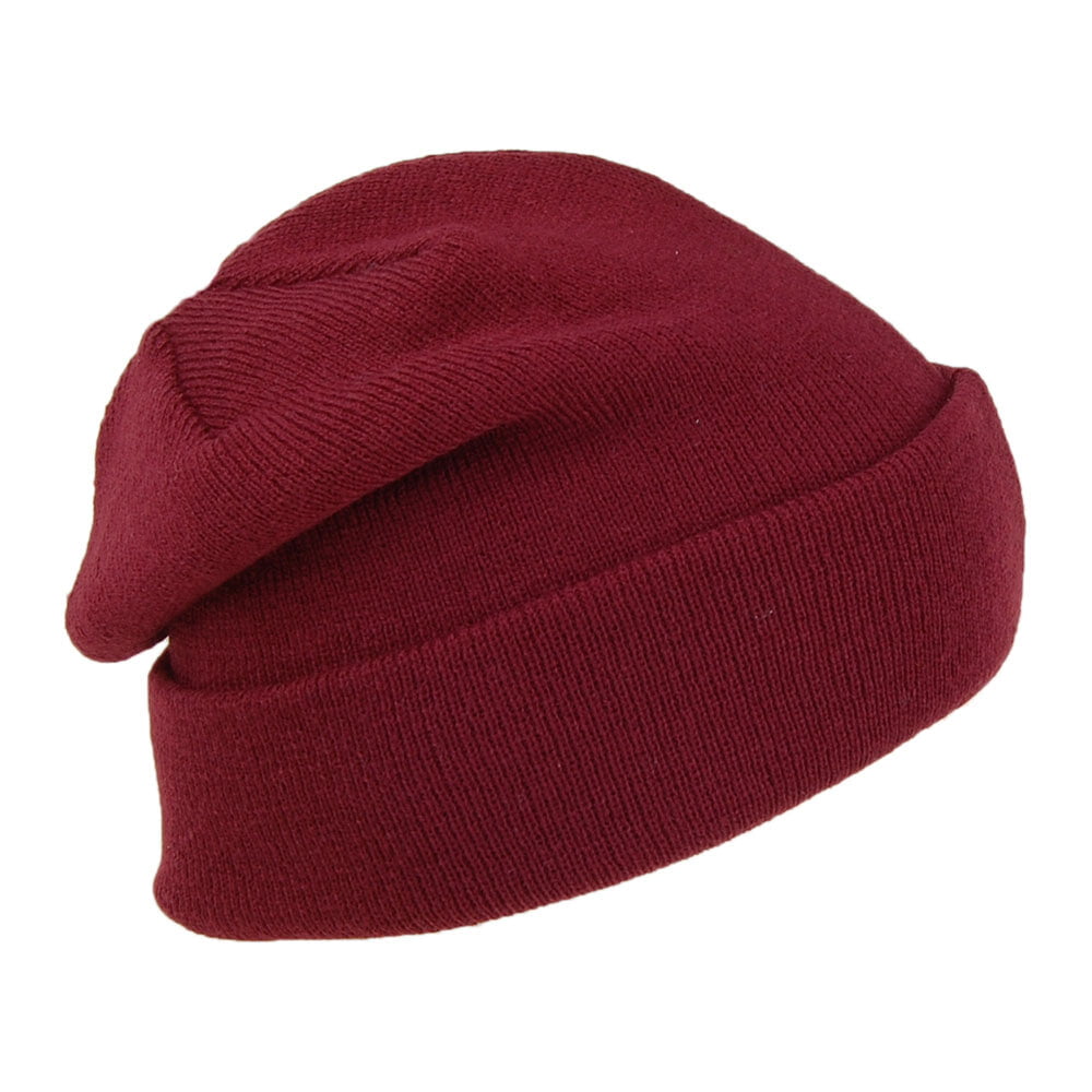 New Era Essential Knit Cuffed Beanie Hat - Maroon