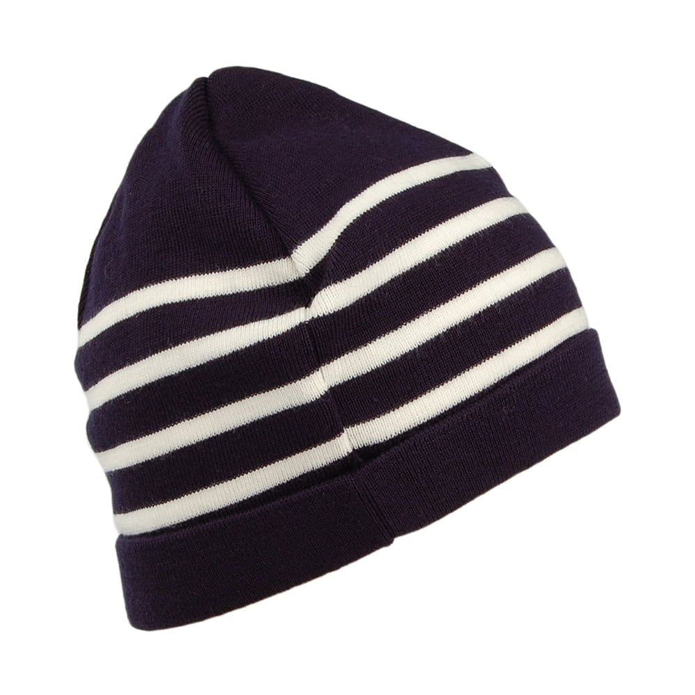 Armor Lux Alexandre Striped Beanie Hat - Navy-Cream