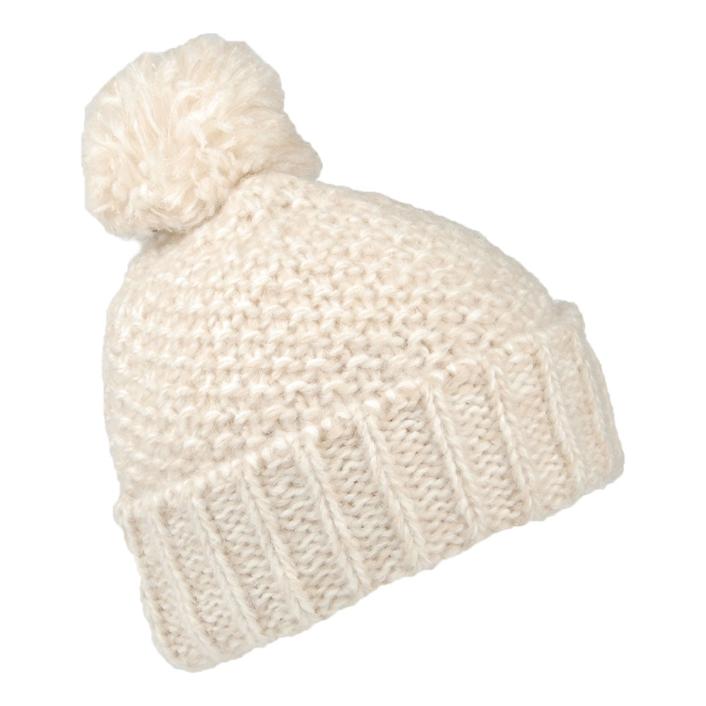 Barts Hats Aitane Chunky Bobble Hat - Cream