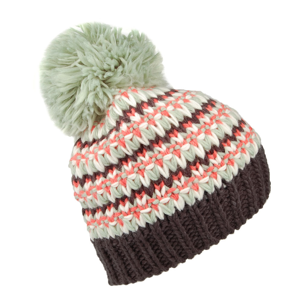 Barts Hats Melapie Bobble Hat - Mint-Navy