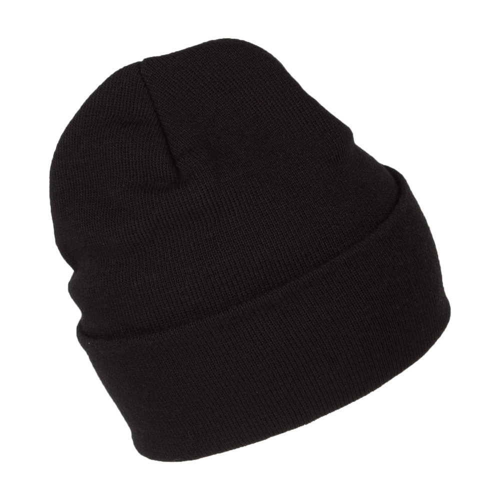 Levi's Hats Smaller Serif Logo Cuffed Beanie Hat - Black