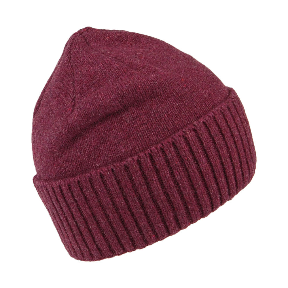 Patagonia Hats Fitz Roy Rambler Brodeo Recycled Wool Beanie Hat - Wine