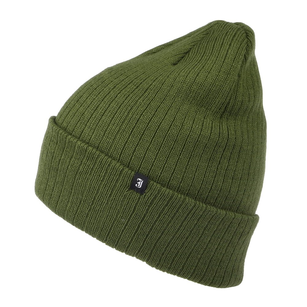 Jaxon & James Oversized Ribknit Beanie Hat - Olive