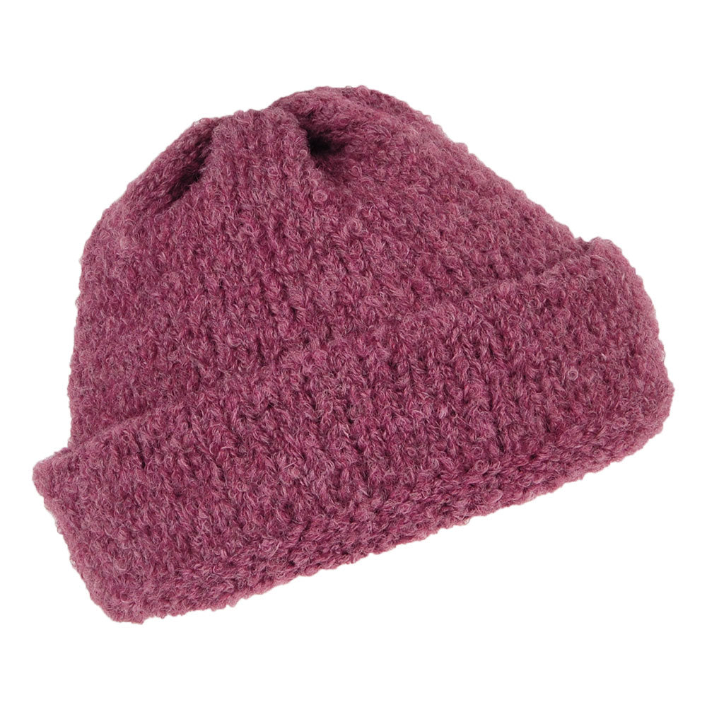 Highland 2000 Bouclé Beanie Hat - Mauve