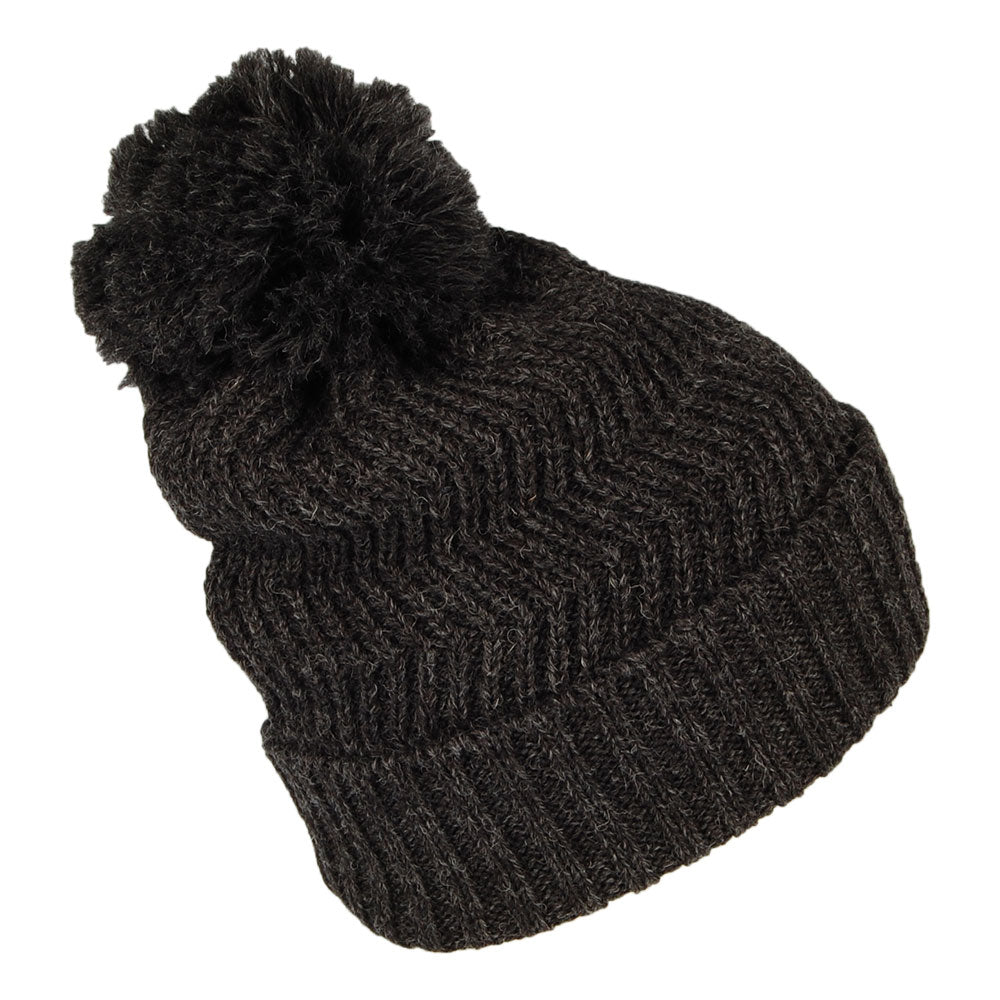 Highland 2000 Zigzag Bobble Hat - Charcoal