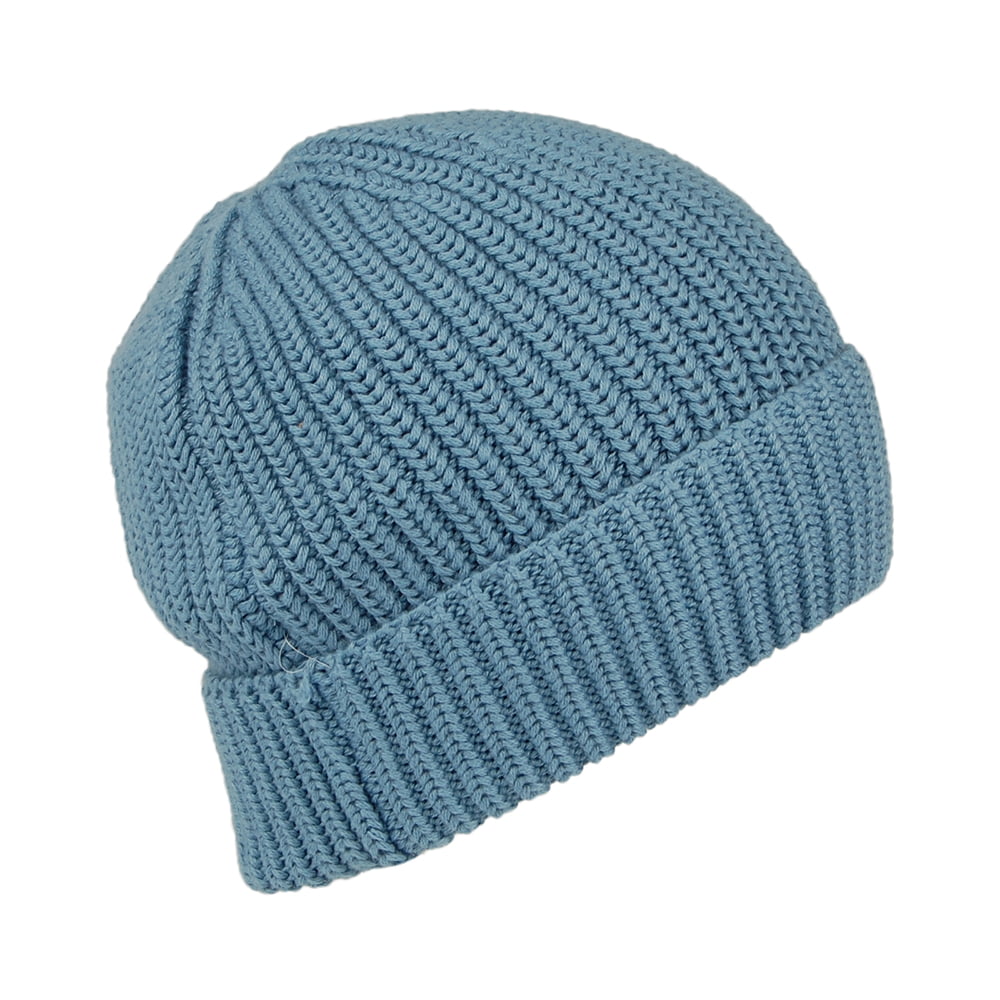 Tommy Hilfiger Hats TJM Flag Ribbed Beanie Hat - Light Blue