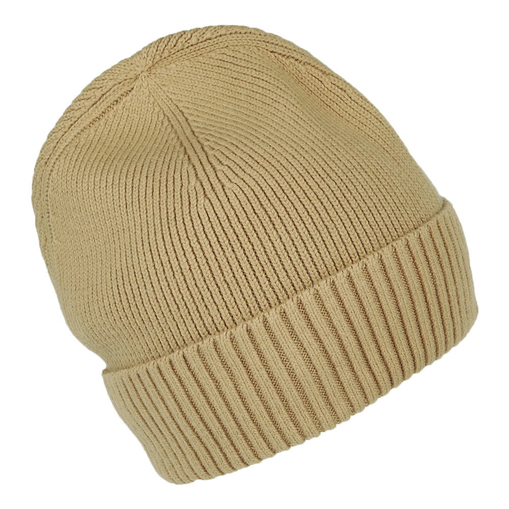 Tommy Hilfiger Hats Pima Essential Flag Cotton Cashmere Beanie Hat - Tan