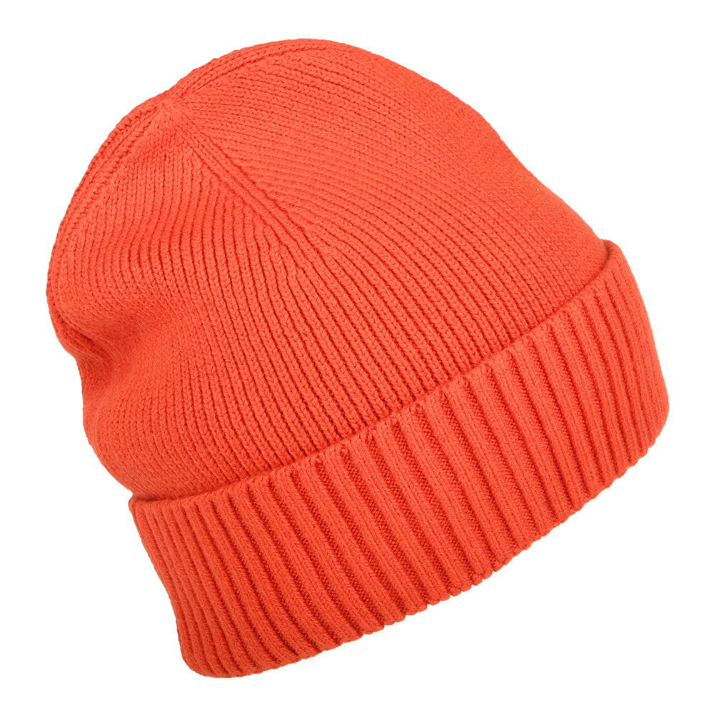 Tommy Hilfiger Hats Pima Essential Flag Cotton Cashmere Beanie Hat - Rust