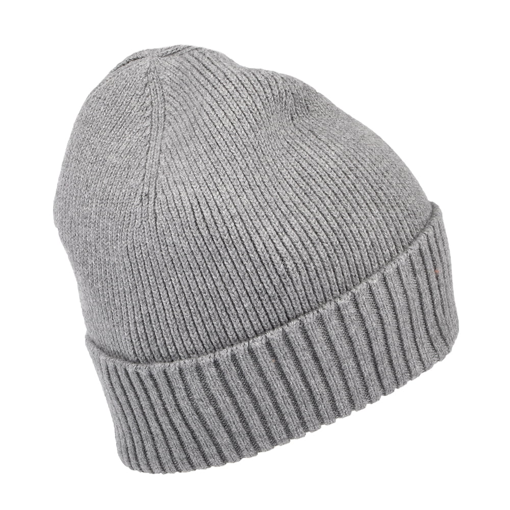 Tommy Hilfiger Hats Pima Essential Flag Cotton Cashmere Beanie Hat - Heather Grey