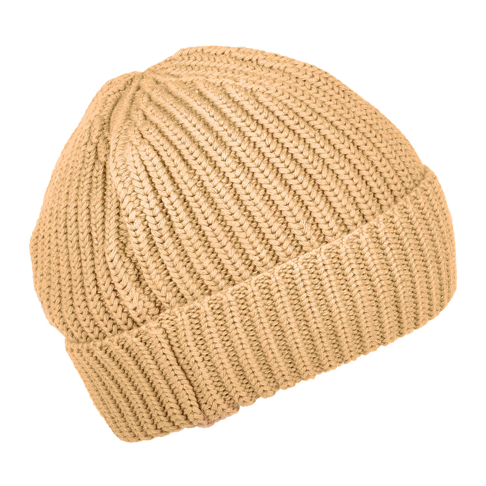 Tommy Hilfiger Hats TJM Flag Ribbed Beanie Hat - Khaki