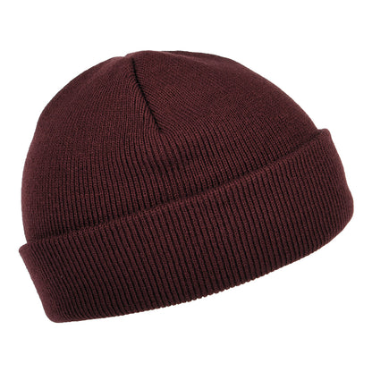 Carhartt WIP Hats Stratus Short Watch Beanie Hat - Wine OLD