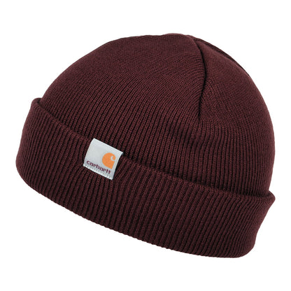 Carhartt WIP Hats Stratus Short Watch Beanie Hat - Wine OLD