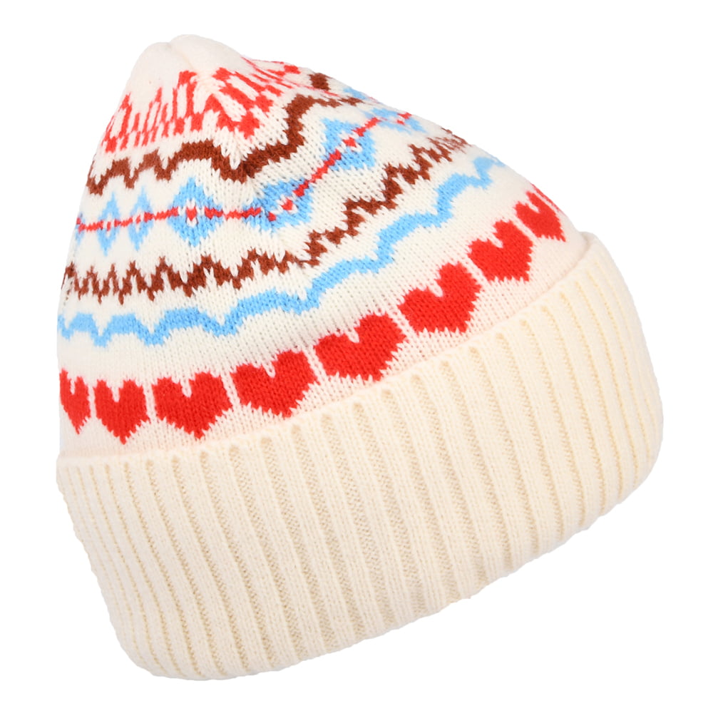 Levi's Hats Graphic Cuffed Beanie Hat - Cream-Multi