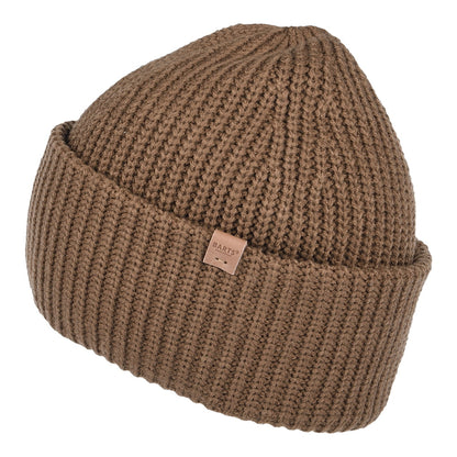 Barts Hats Derval Cuffed Beanie Hat - Brown