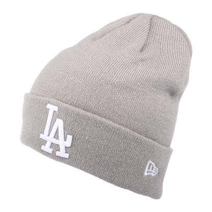 New Era L.A. Dodgers Cuff Beanie Hat - MLB League Essential - Grey-White