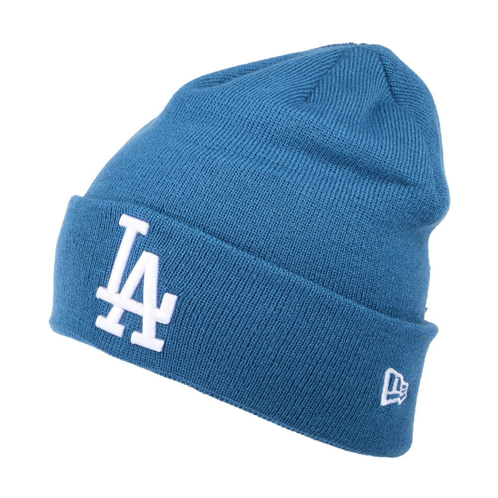 New Era L.A. Dodgers Cuff Beanie Hat - MLB League Essential - Teal-White