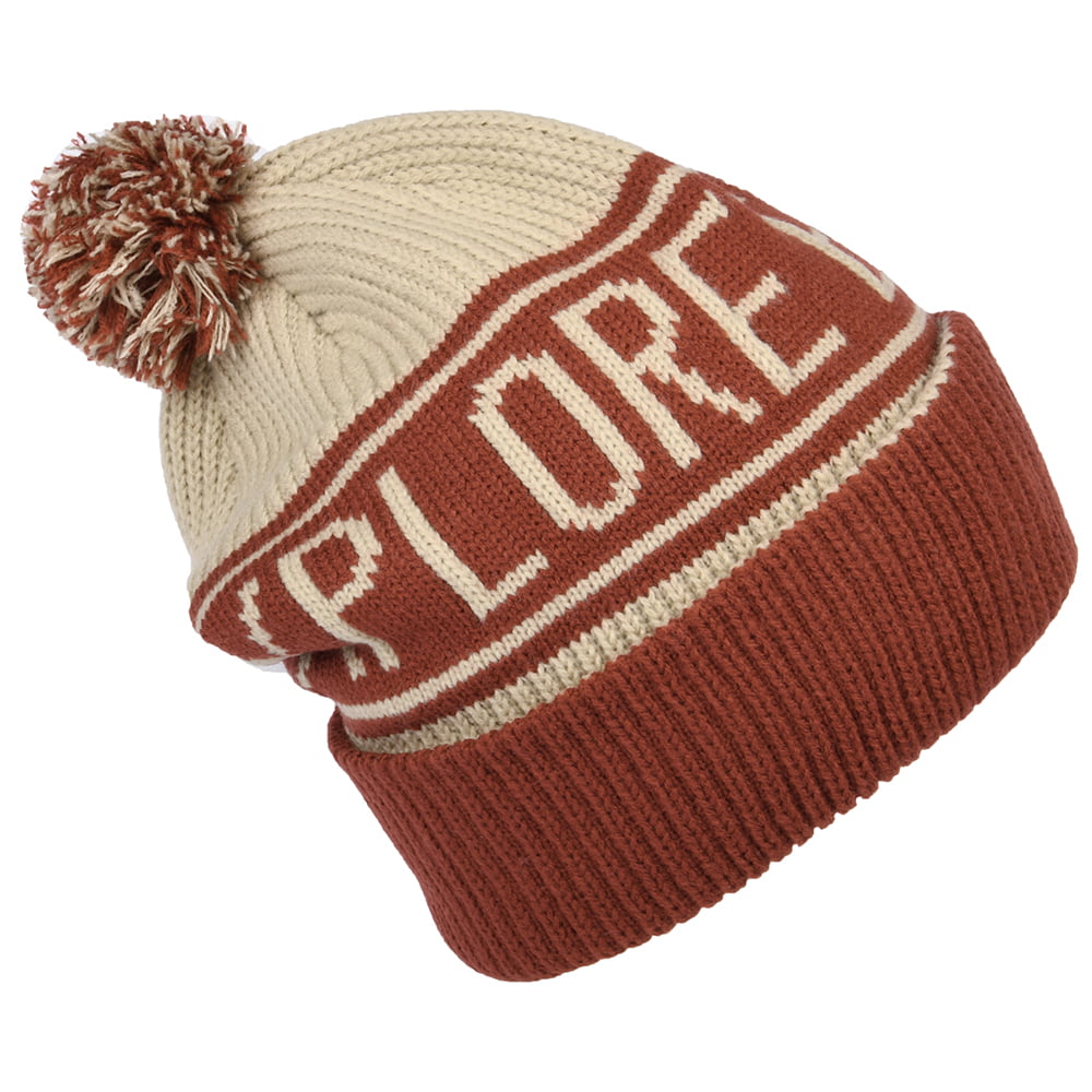 The North Face Hats Retro TNF Pom Bobble Hat - Red-Tan