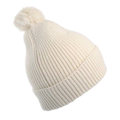 The North Face Hats Logo Box Pom Bobble Hat - Off White