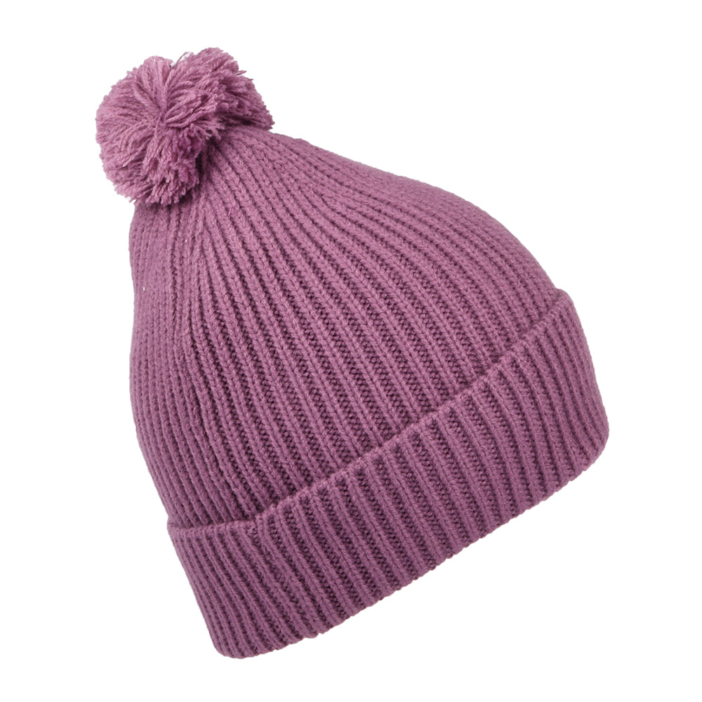 The North Face Hats Logo Box Pom Bobble Hat - Purple