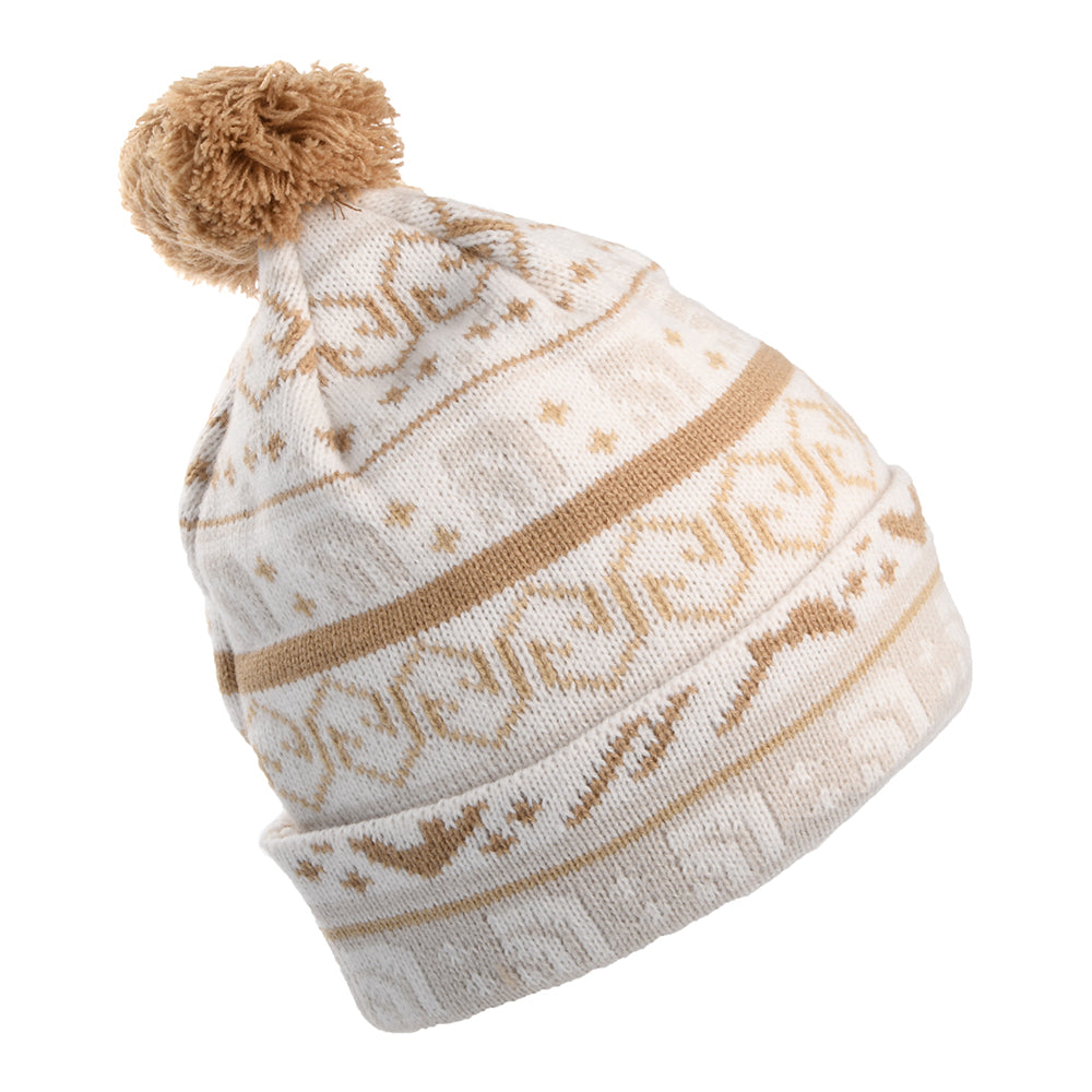 The North Face Hats Fair Isle Bobble Hat - Beige