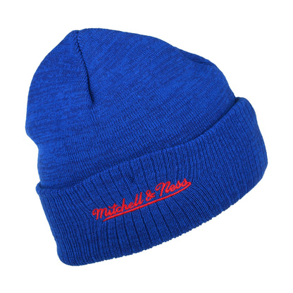 Mitchell & Ness Philadelphia 76ers Beanie Hat - NBA Fandom Knit HWC - Royal Blue