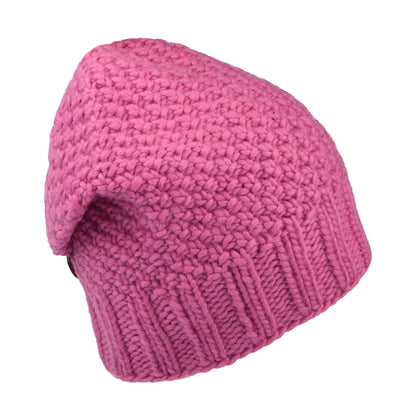 Kusan Button Down Beanie Hat - Pink