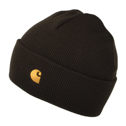 Carhartt WIP Hats Chase Cuffed Beanie Hat - Dark Brown