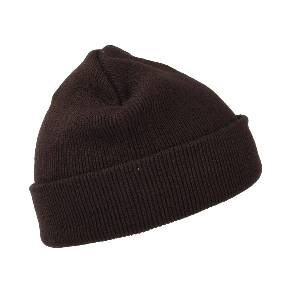 Carhartt WIP Hats Stratus Short Watch Beanie Hat - Dark Brown