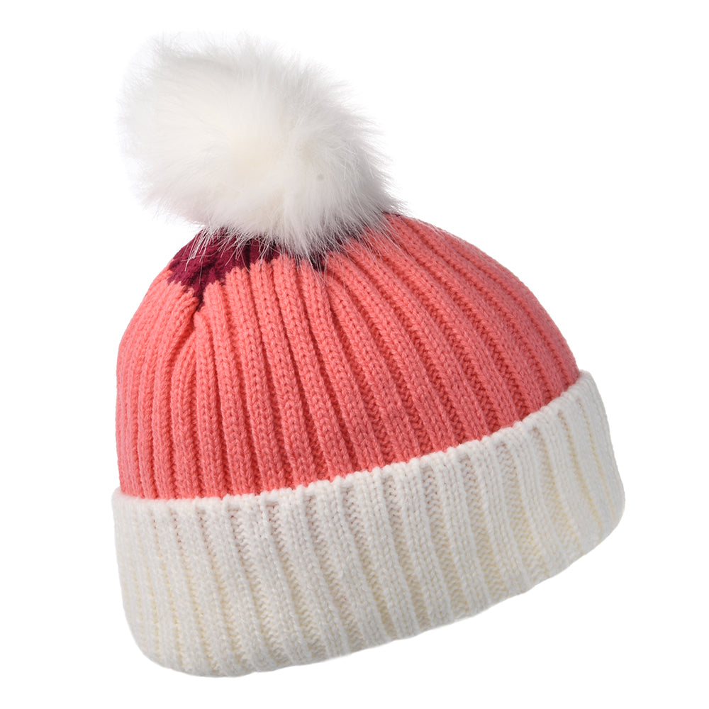 Hurley Hats June Bobble Hat - White-Pink