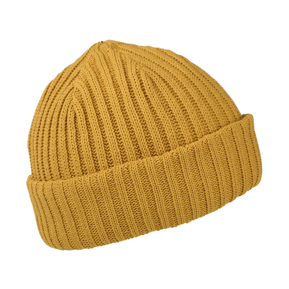 Levi's Hats Ribbed Fisherman Beanie Hat - Yellow